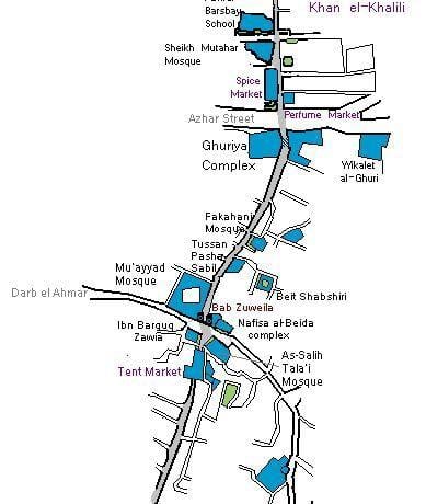 ಖಾನ್ el khalili ಬಜಾರ್ ನಕ್ಷೆ